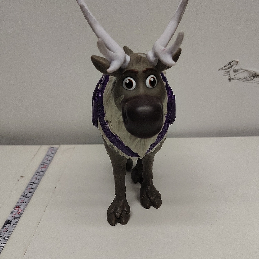 Sven Reindeer Figure with Purple Harness